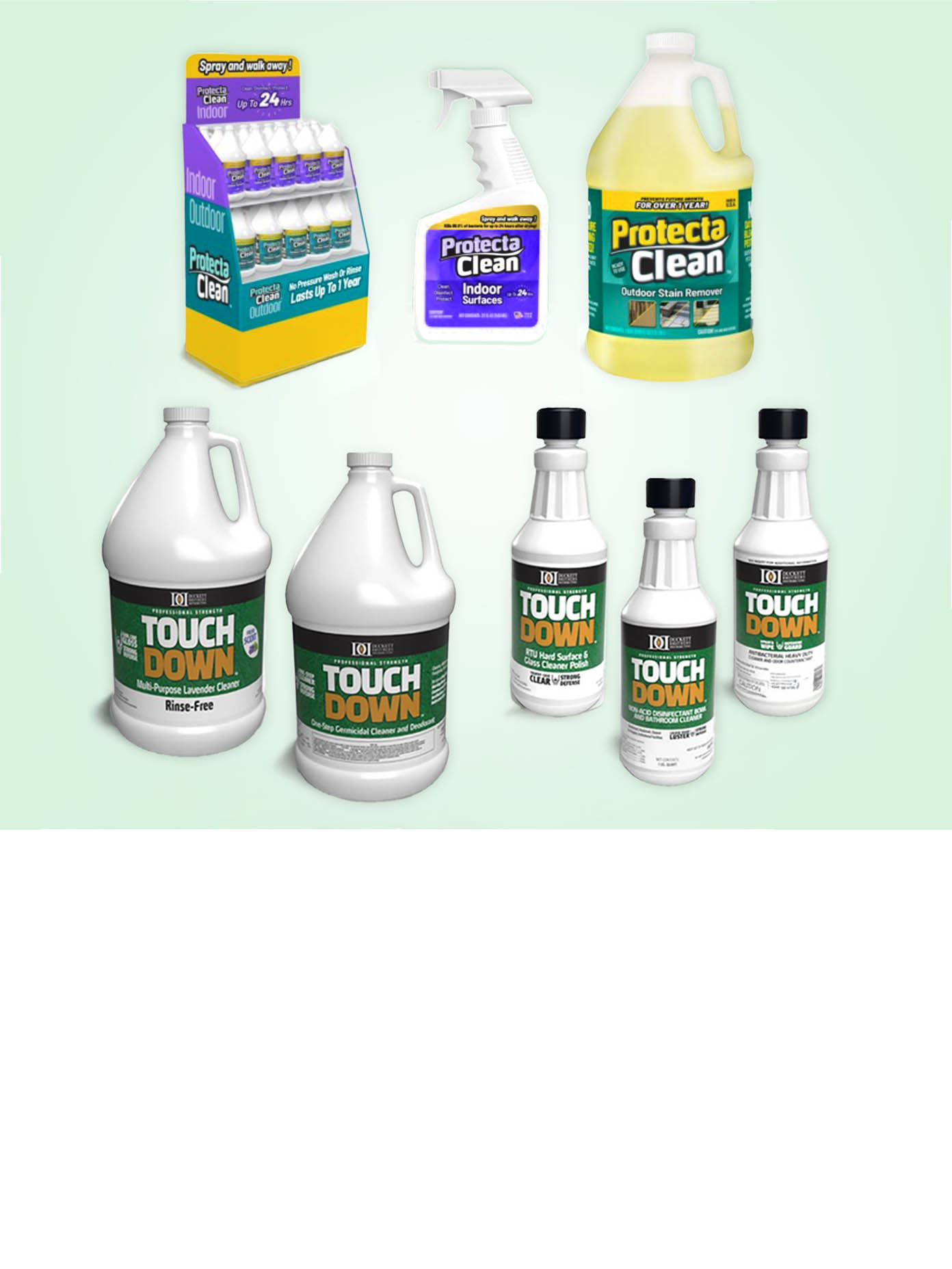 Product packaging and label designs for represented manufacturer brands