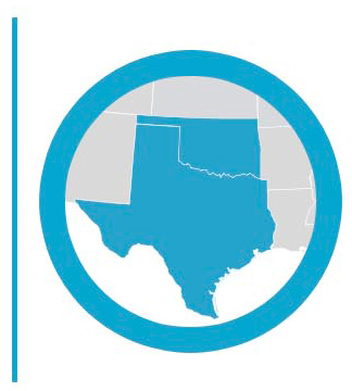 South Central region graphic